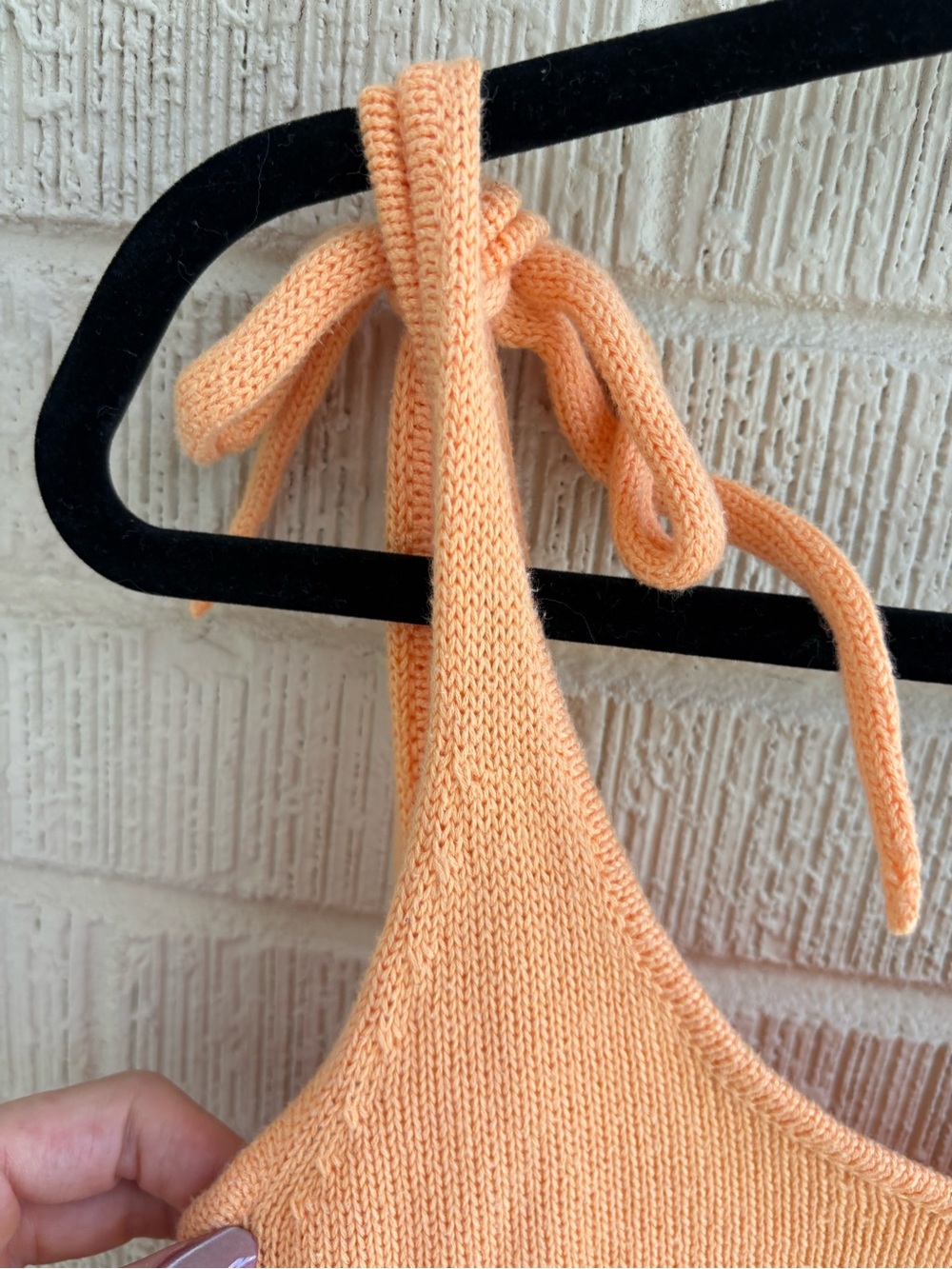 Lulus Peach Knit Tie Shoulder Tank Top
Women’s Size Medium | Like New - Picture 6 of 7